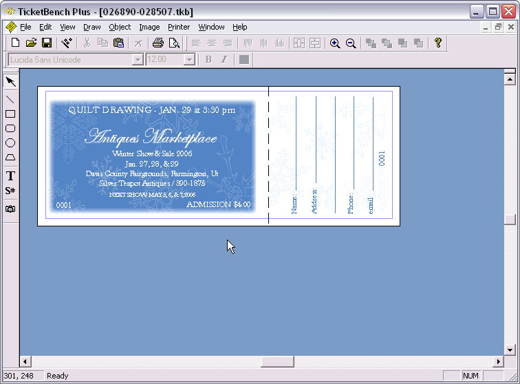 TicketBenchPLUS Screenshot